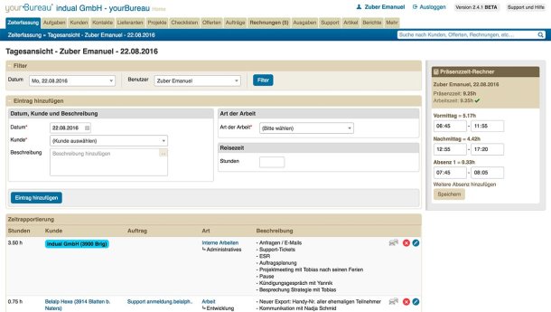yourBureau, Webbasierte Schweizer Office Lösung