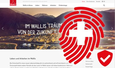 Website mit Datenschutz Schweiz (DSVGO)