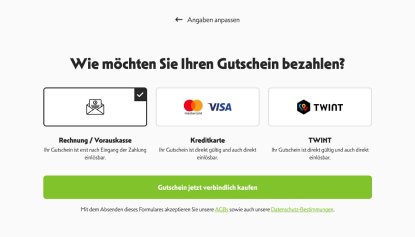 felizzio - Zahlungsmöglichkeiten, Online Gutscheinsystem