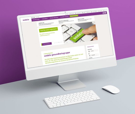 Referenz Webauftritt Sodalis Gesundheitsgruppe, indual GmbH, Brig