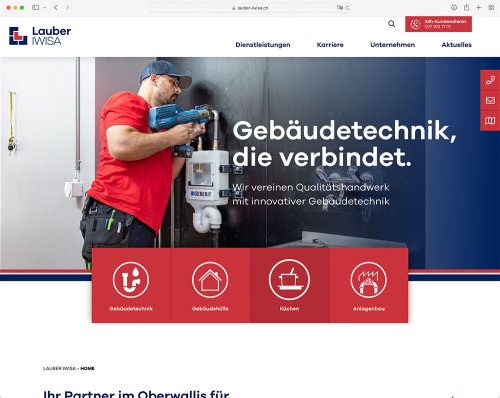 Referenz Webseite der indual GmbH, Webentwicklung und Hosting, Brig