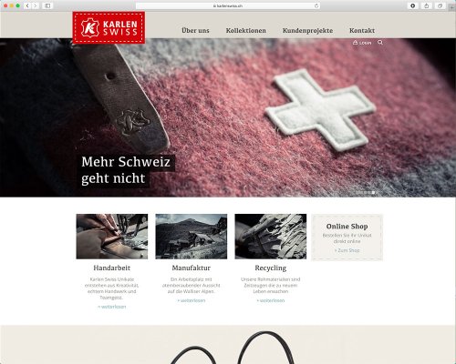 Referenz Webseite der indual GmbH, Webentwicklung und Hosting, Brig