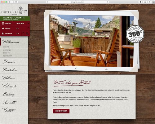 Referenz Webseite der indual GmbH, Webentwicklung und Hosting, Brig