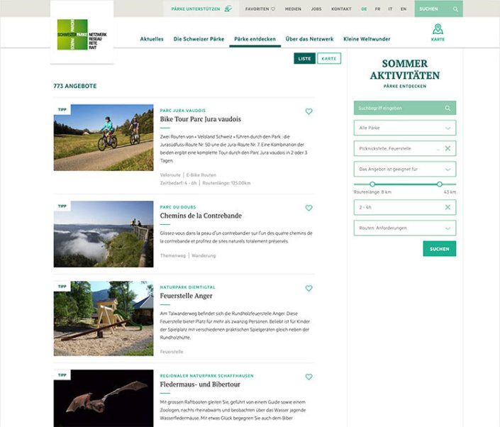 Weblösungen - Beispielansicht auf Laptop