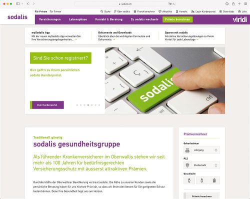 Referenz Webseite der indual GmbH, Webentwicklung und Hosting, Brig