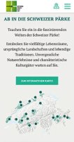 Webdesign Bern - Responsive Design Mobile – Netzwerk Schweizer Pärke