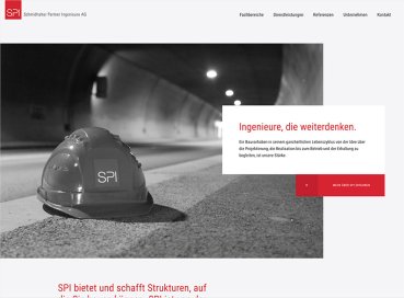 Webdesign für KMU - Responsive Design Desktop – Unternehmen: SPI Ingenieure