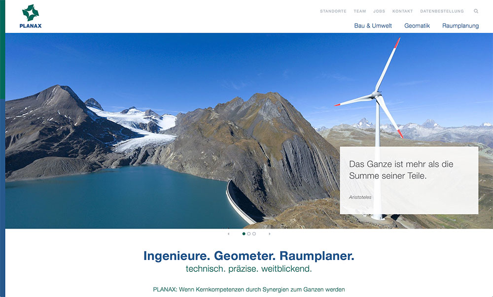 Planax Ingenieure. Geometer. Raumplaner.